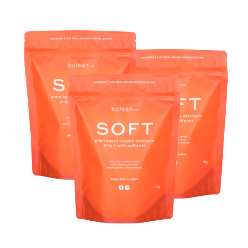 soft two in one laundry deteregent with added softener