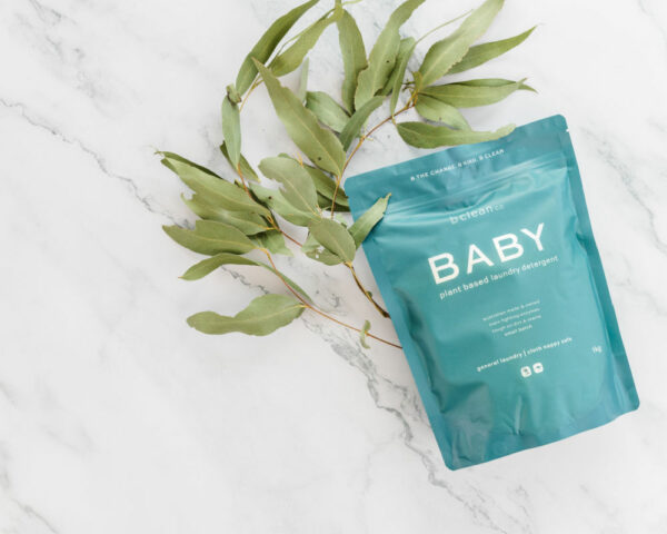 eco friendly baby laundry detergent and gumleaves